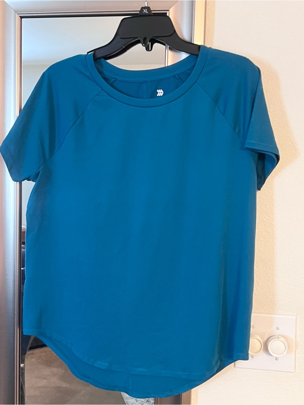 All In Motion Teal Short Sleeve Athletic Performance Workout Top Loose Fit